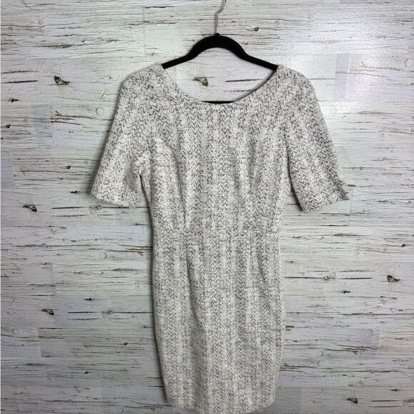Banana Republic gray tweed Midi Dress size 2 - Picture 1 of 6